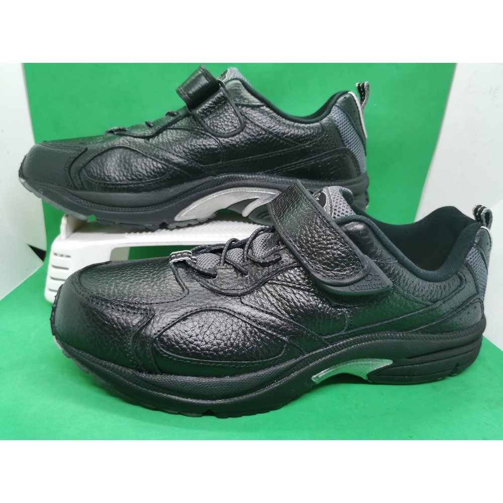 Dr. Comfort Genuine Leather Men's Shoes WINNER Athletic Footwear Black Size 10 W